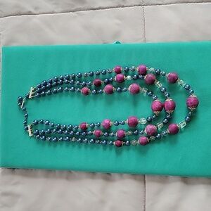 Vintage 3-strand beaded necklace